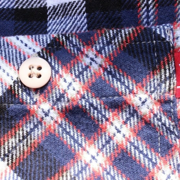 STUSSY Long Sleeved Plaid Button Flannel (Medium) - Picture 3 of 8